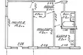 2 room apartment 43 m² Minsk, Belarus