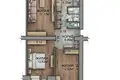 Квартира 3 комнаты 61 м² Минск, Беларусь