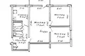 3 room apartment 50 m² Minsk, Belarus