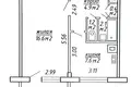 1 room apartment 35 m² Minsk, Belarus
