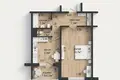 1 room apartment 40 m² Minsk, Belarus